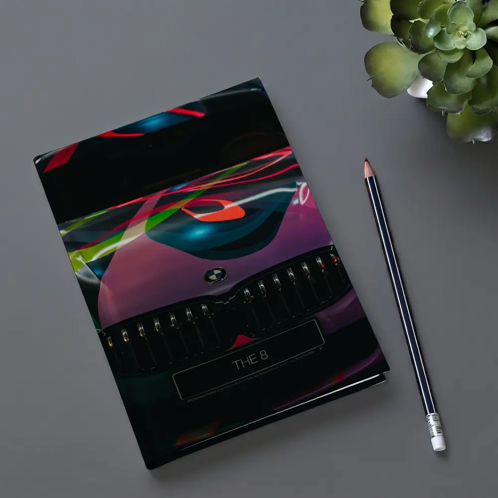 BMW 8 Series Colorful Art Car Front – Notebooks