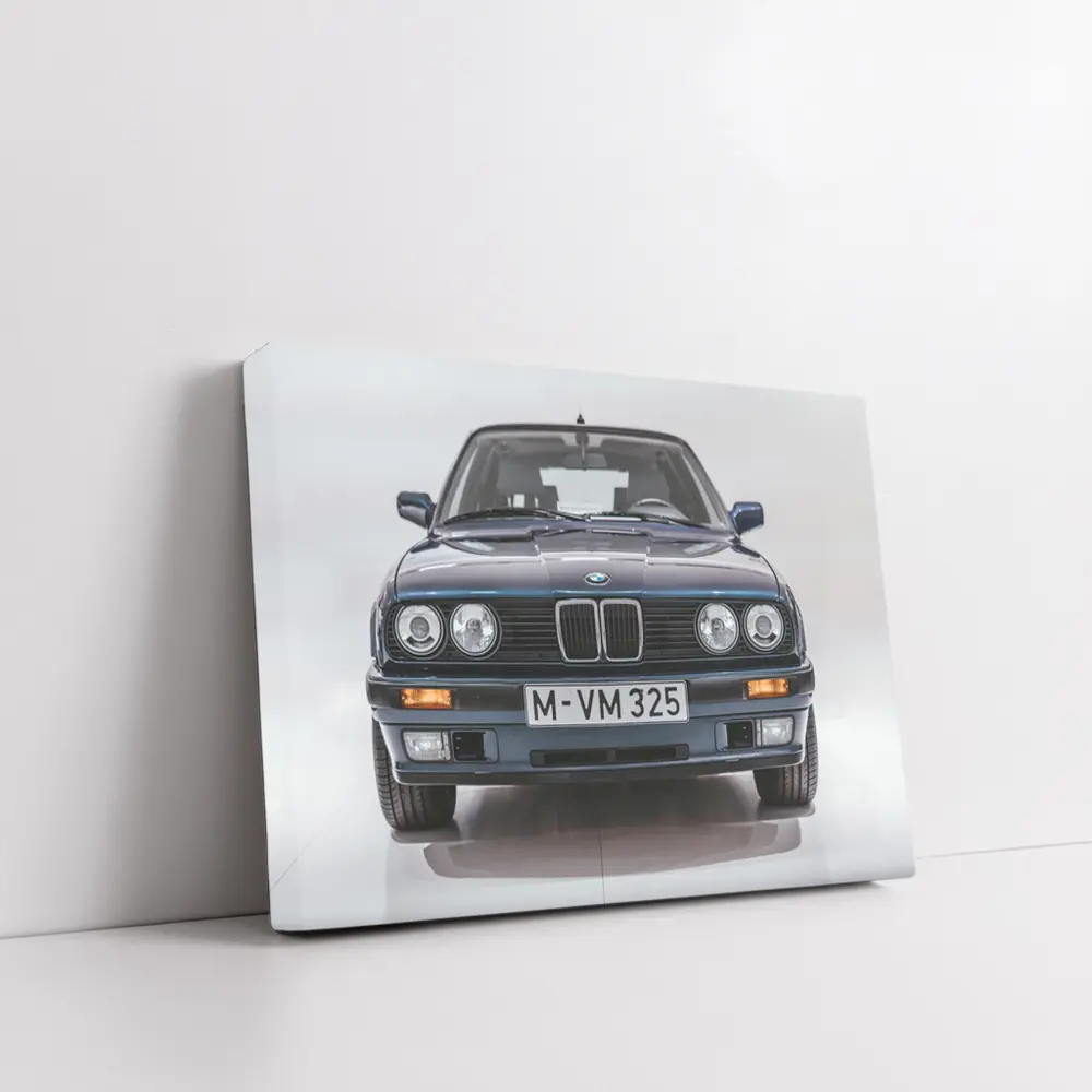 BMW E30 325 Front View Studio – Wall Art