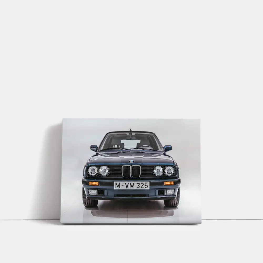 BMW E30 325 Front View Studio – Wall Art