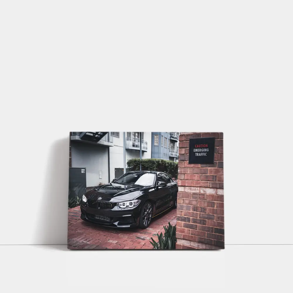 BMW 4 Series Black Coupe Urban Street – Wall Art