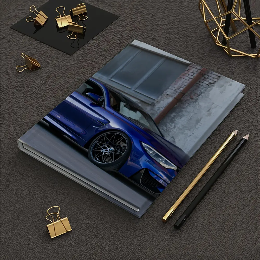 BMW M4 Blue Coupe Urban Street Scene – Notebooks