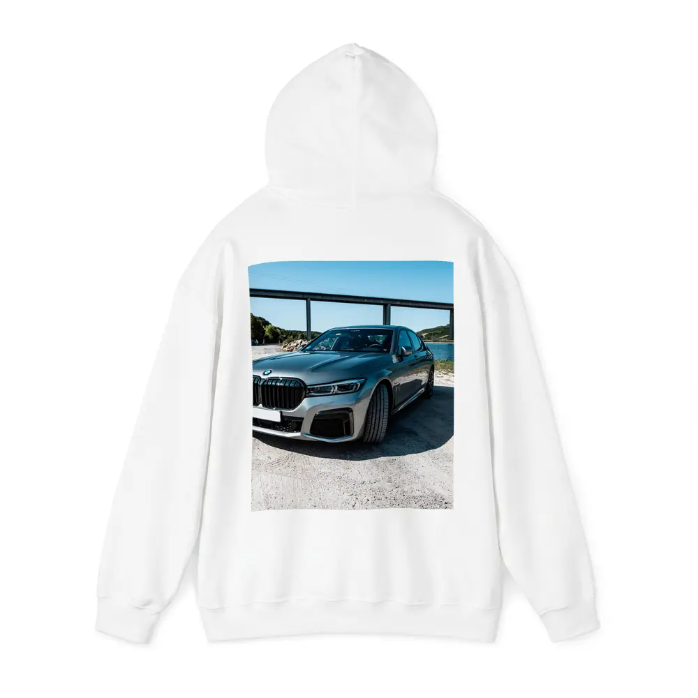 BMW Seven Series Gray Sedan by River – Hoodies