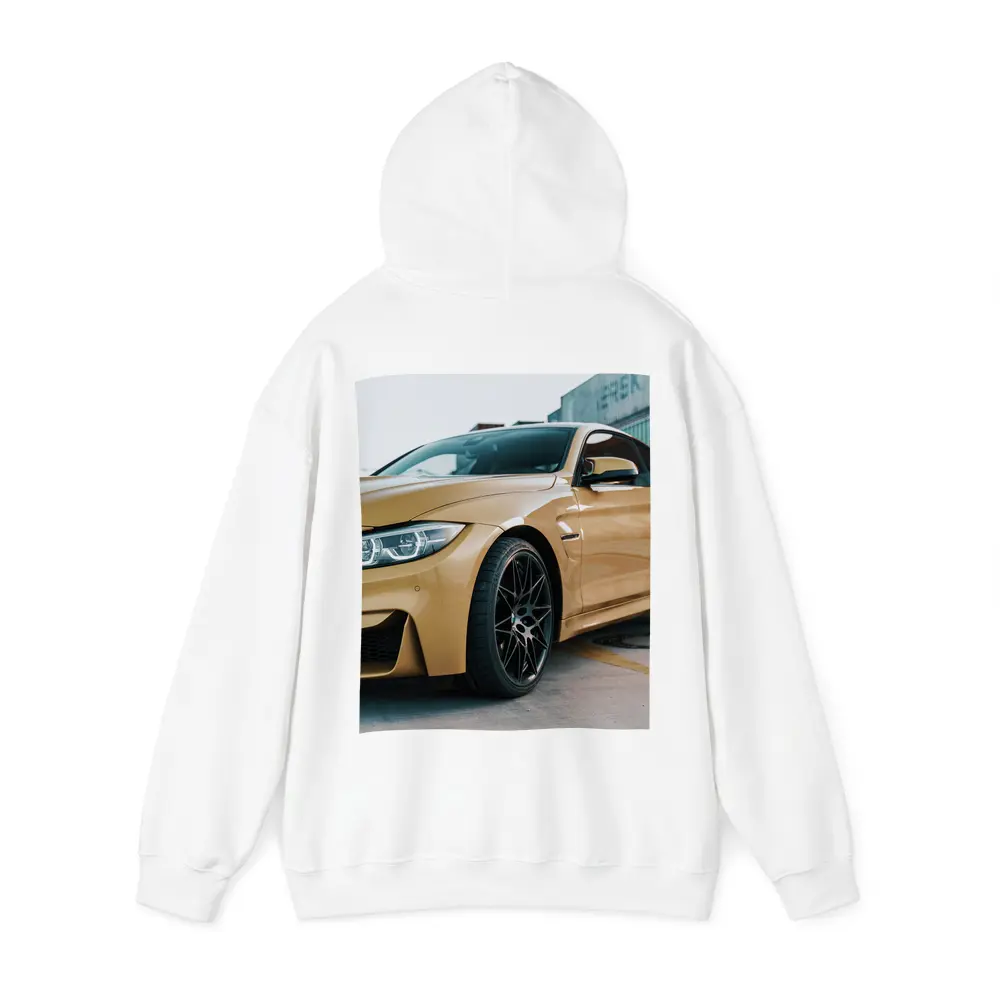 BMW M4 Gold Coupe Industrial Port Setting – Hoodies