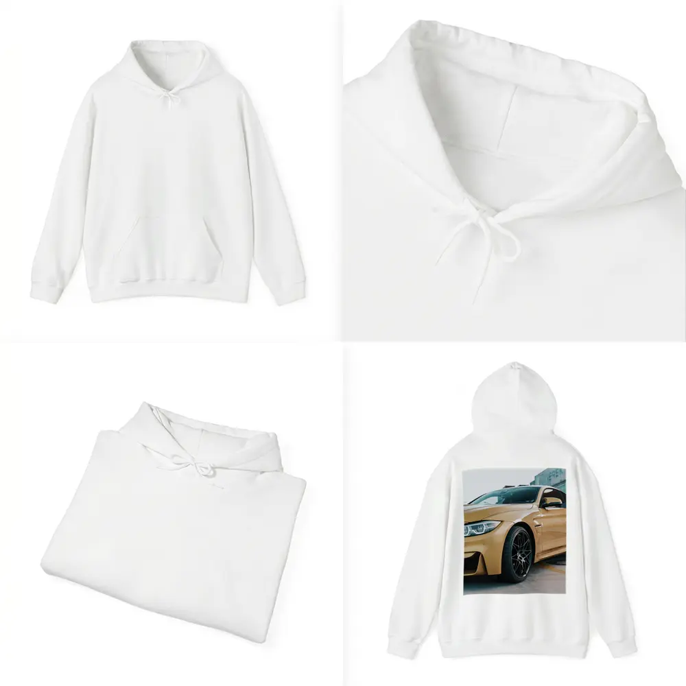 BMW M4 Gold Coupe Industrial Port Setting – Hoodies