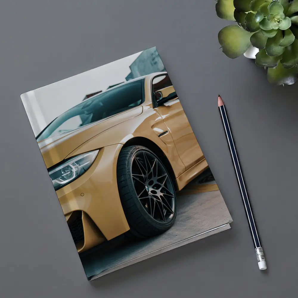 BMW M4 Gold Coupe Industrial Port Setting – Notebooks