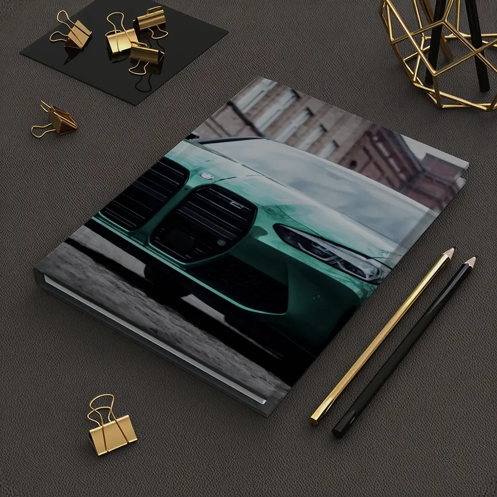 BMW M3 Green Sedan Urban Street Scene – Notebooks