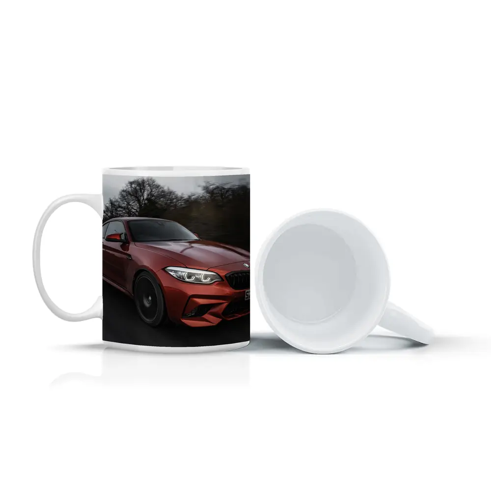 BMW M2 Coupe Racing On Wet Road – Mugs