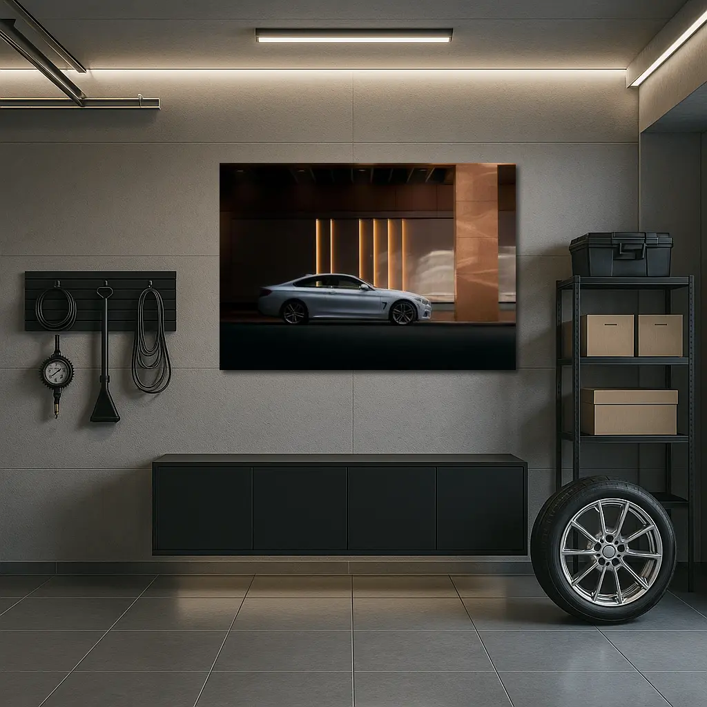 BMW 4 Series Coupe Urban Night Setting – Wall Art