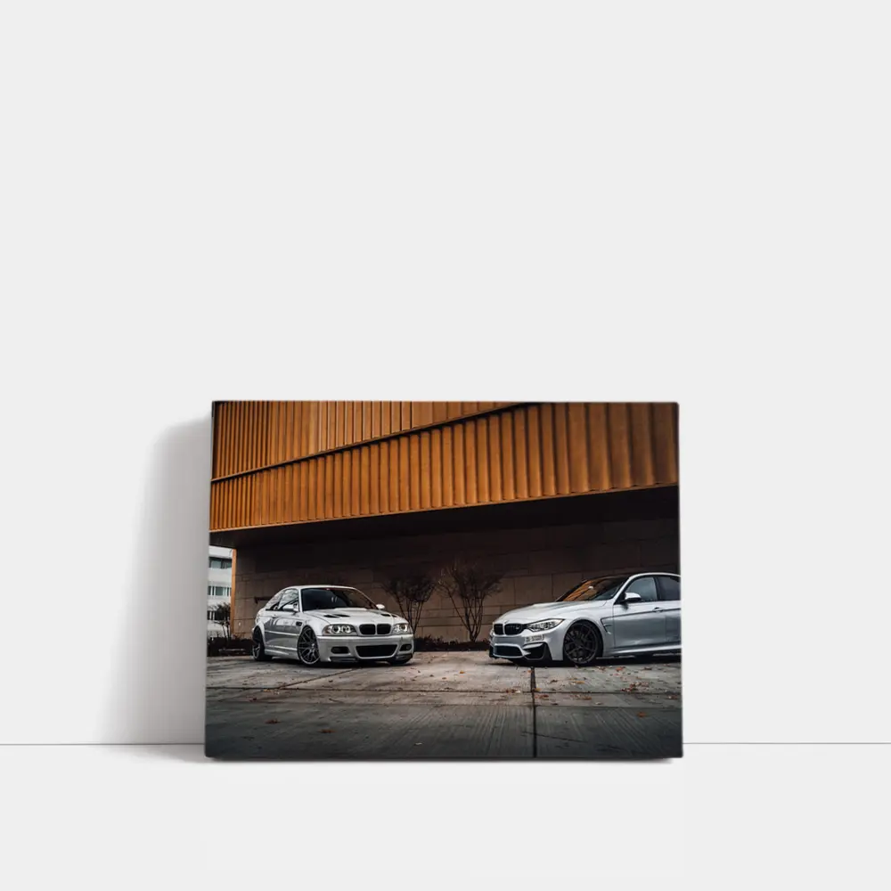 BMW M3 E46 F80 Silver Urban Duo – Wall Art