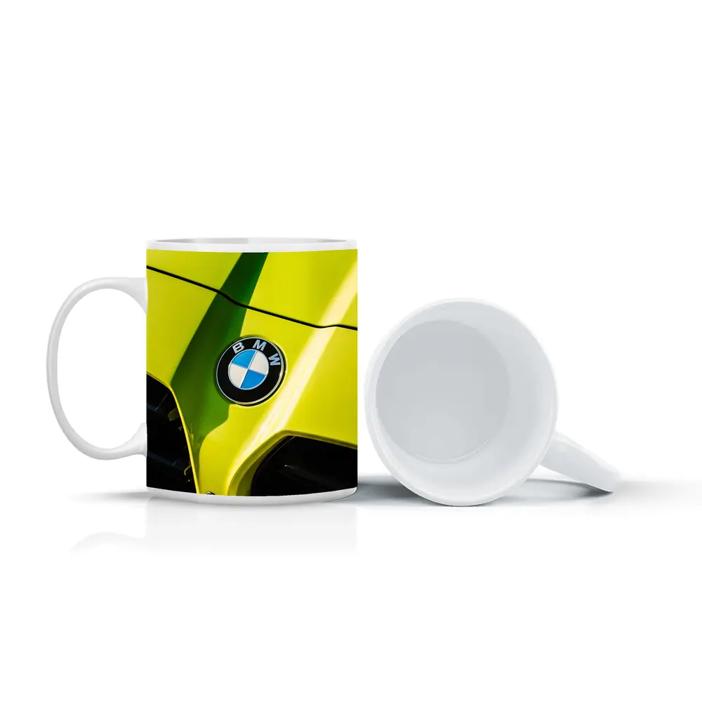 BMW M4 Yellow Hood Close Up Shot – Mugs