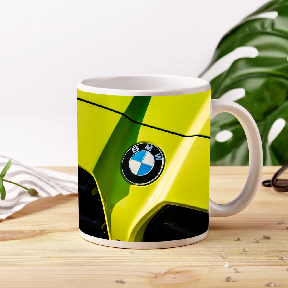 BMW M4 Yellow Hood Close Up Shot – Mugs