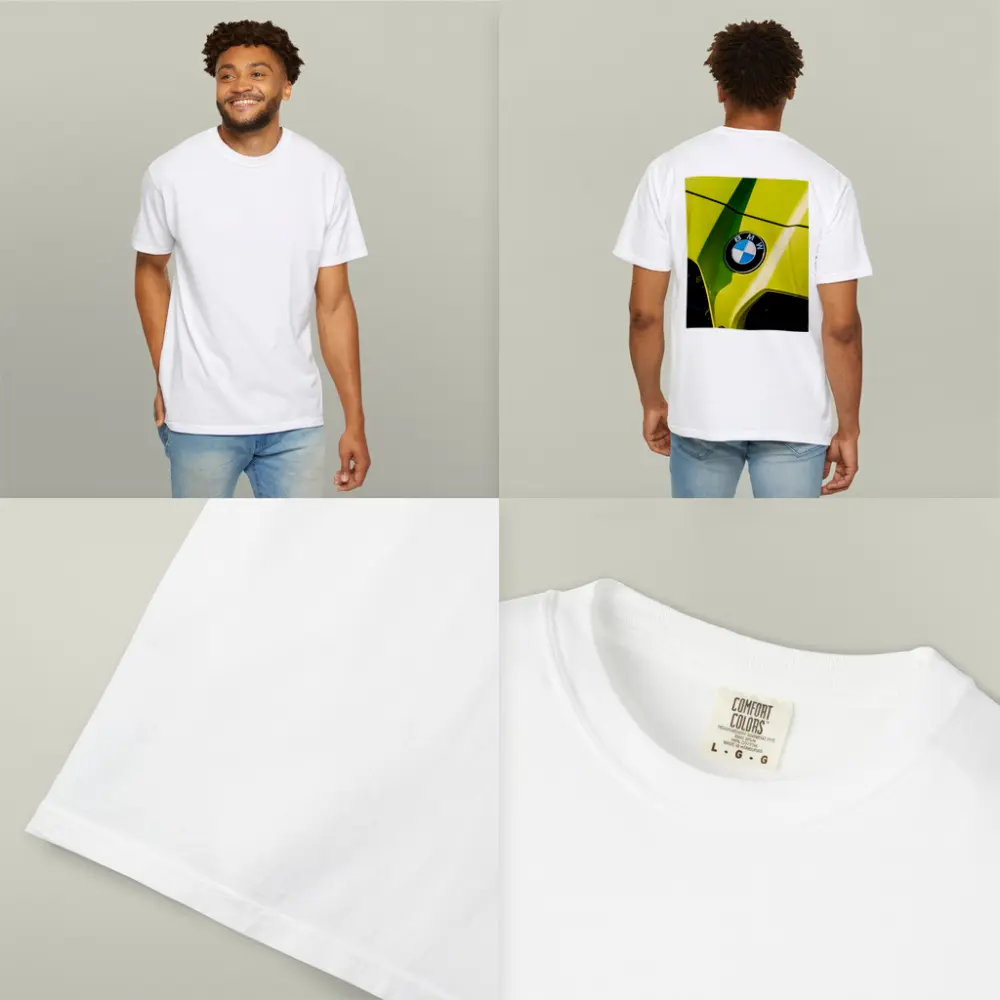 BMW M4 Yellow Hood Close Up Shot – T-Shirts