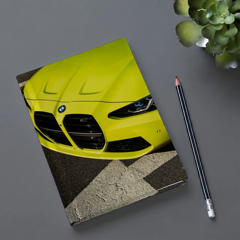 BMW M4 Sao Paulo Yellow Front Close Up – Notebooks