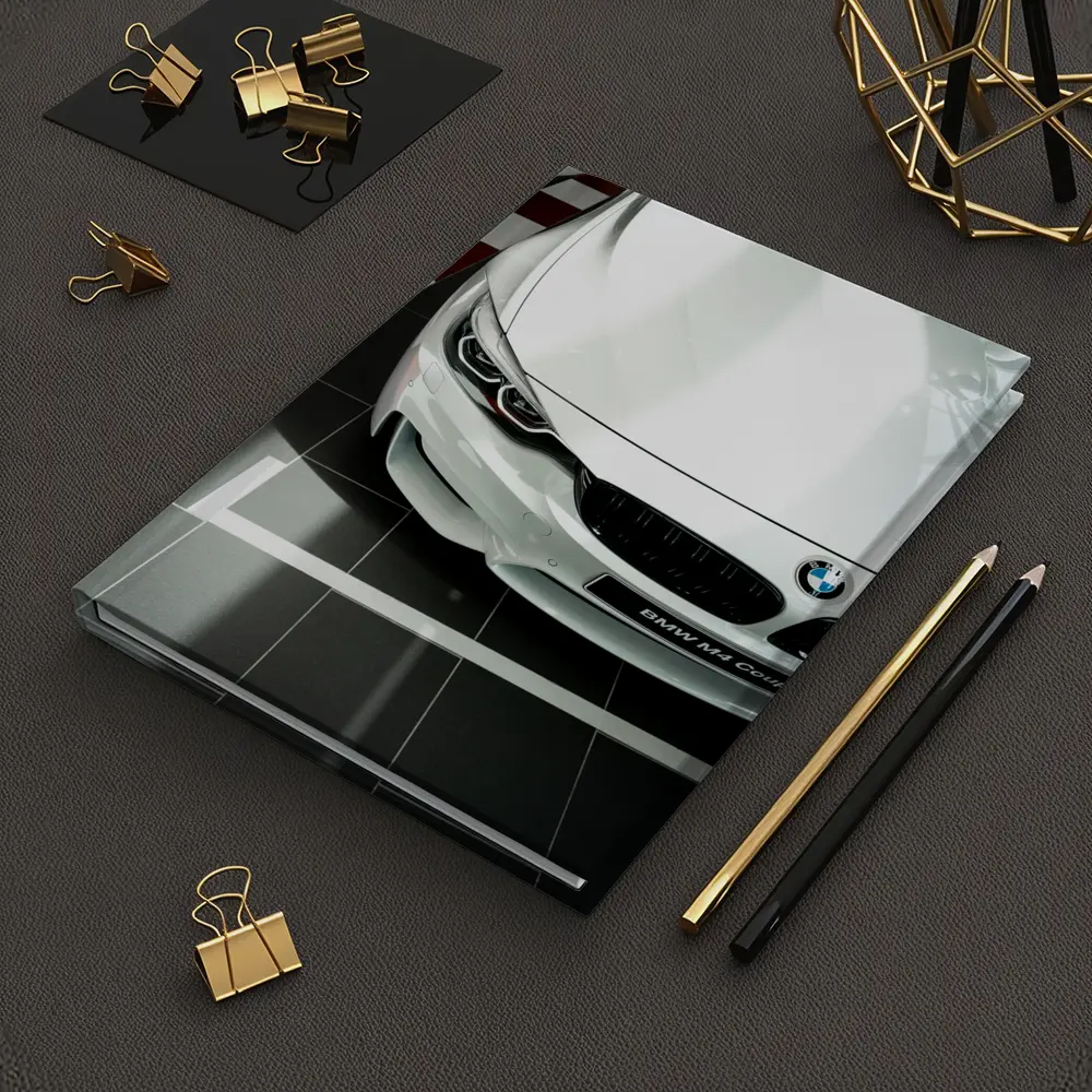 BMW M4 Coupe White Showroom Close Up – Notebooks