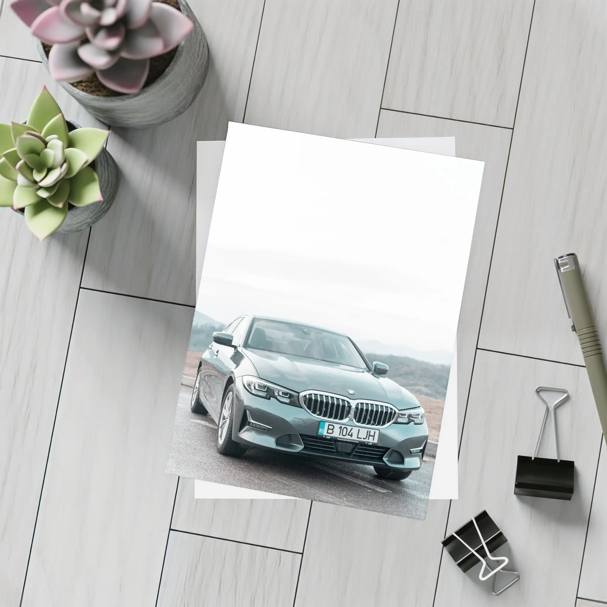 BMW Three Series Sedan Misty Mountain Road – Postcards