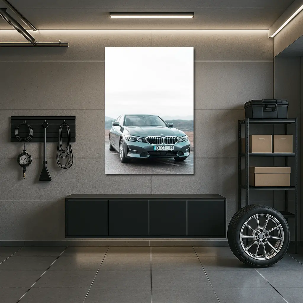 BMW Three Series Sedan Misty Mountain Road – Wall Art
