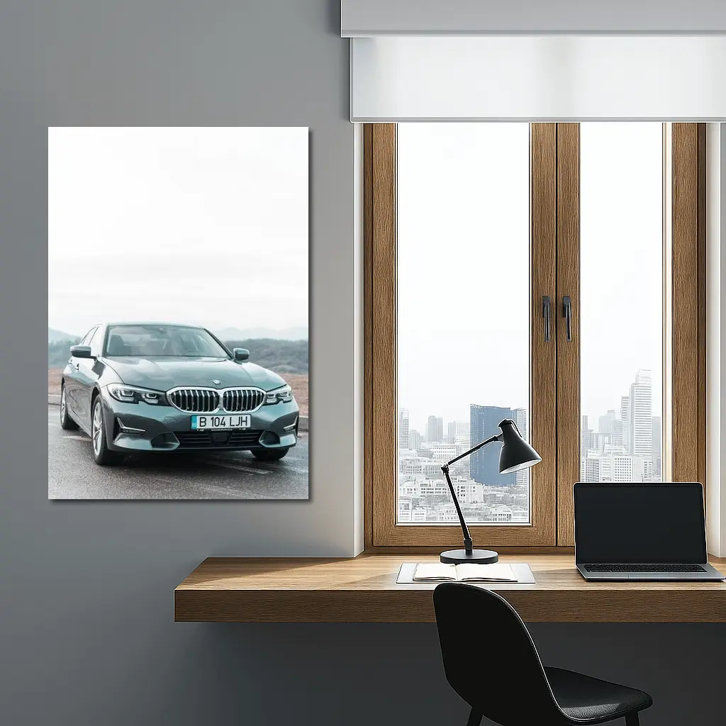BMW Three Series Sedan Misty Mountain Road – Wall Art