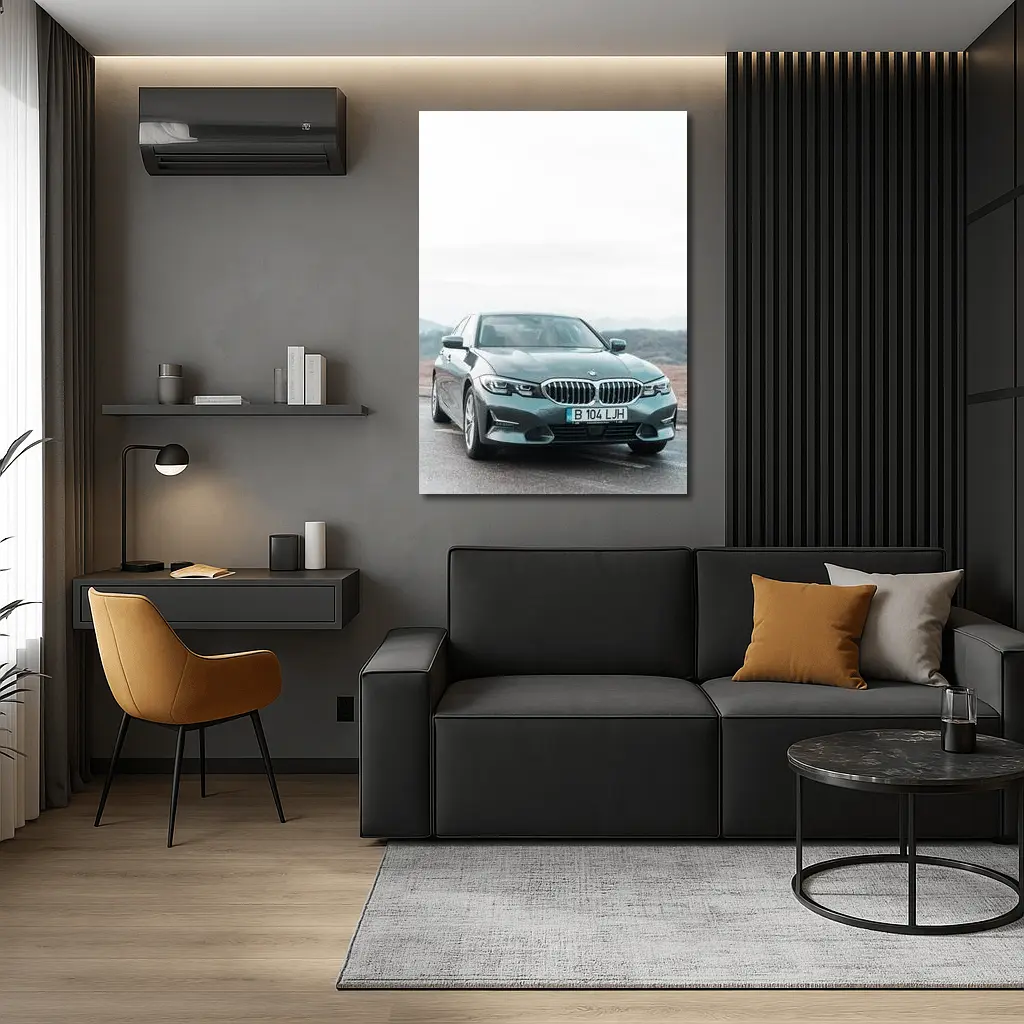 BMW Three Series Sedan Misty Mountain Road – Wall Art