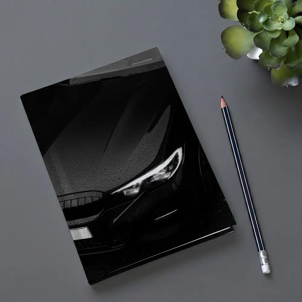 BMW Black Hood Rainy Dark Moody Shot – Notebooks