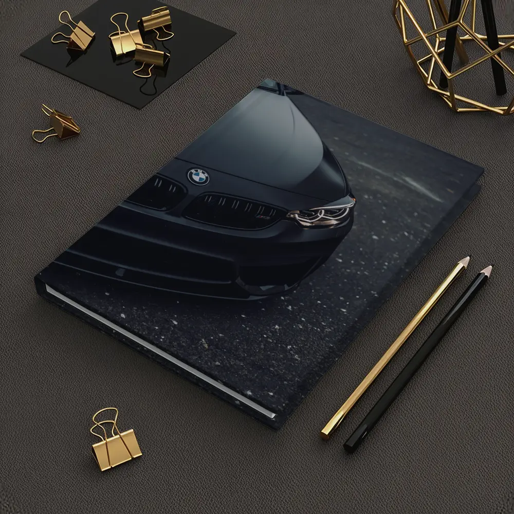 BMW M4 Matte Black Front Close Up – Notebooks