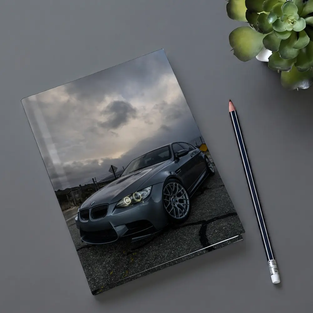 BMW M3 Matte Gray Stormy Sky Road – Notebooks