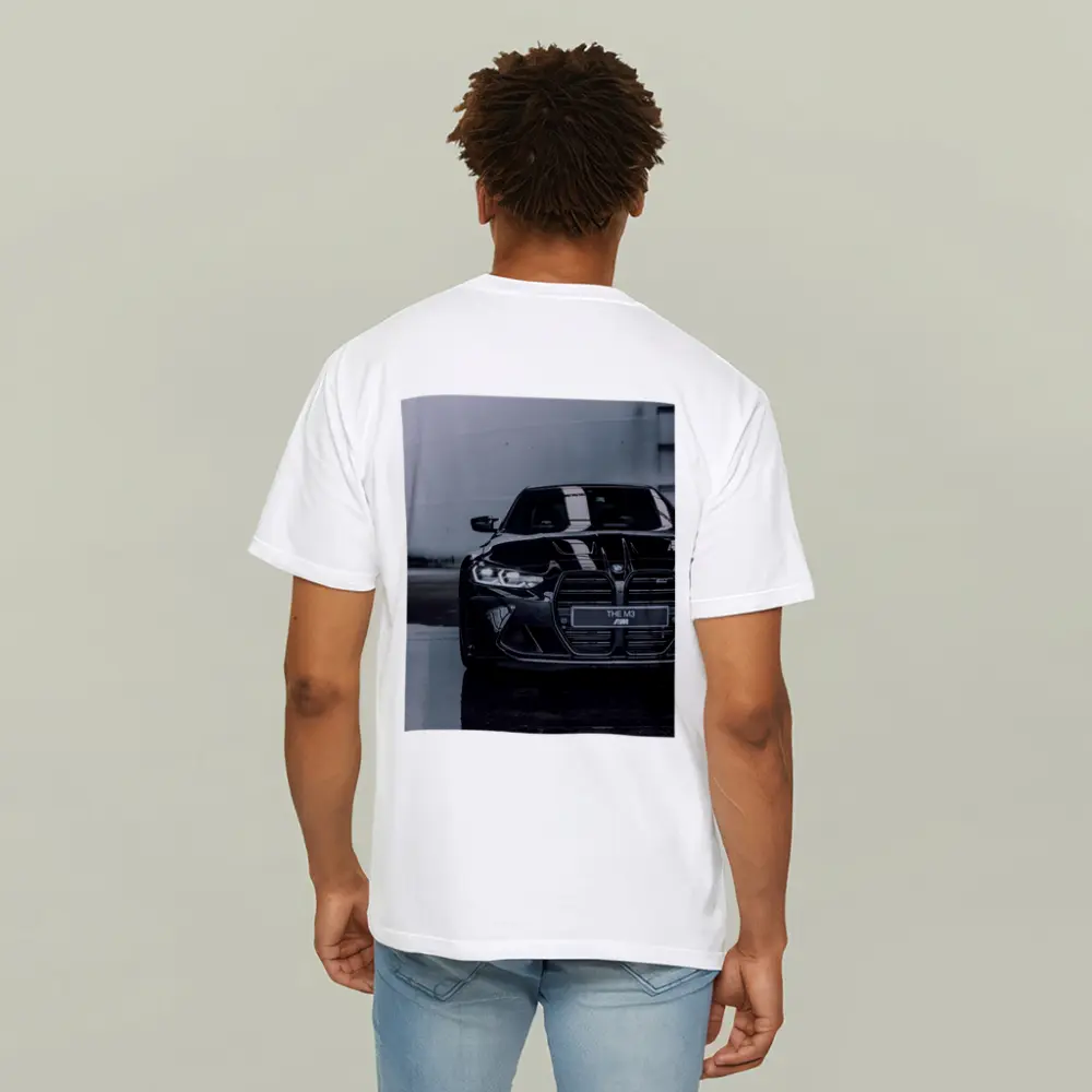 BMW M3 Black Front View Wet Pavement – T-Shirts