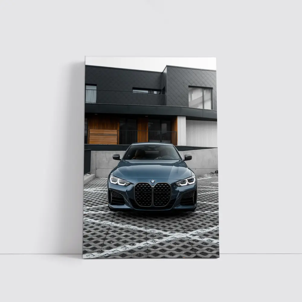 BMW 4 Series Front View Modern Architecture – Wall Art