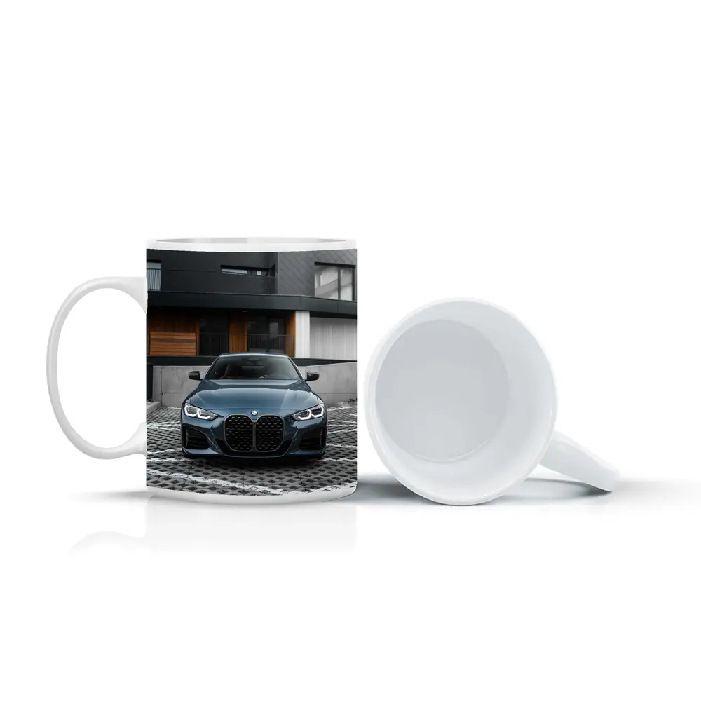 BMW 4 Series Front View Modern Architecture – Mugs