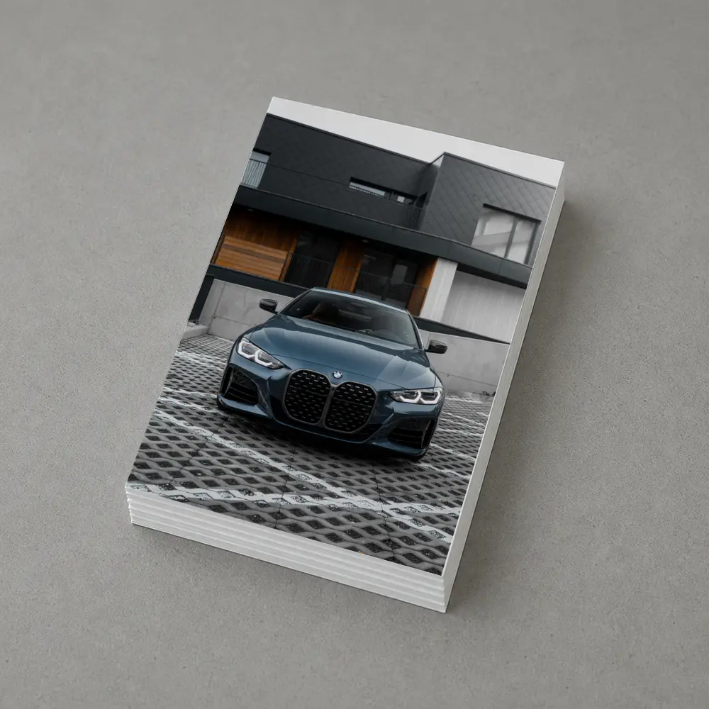 BMW 4 Series Front View Modern Architecture – Postcards