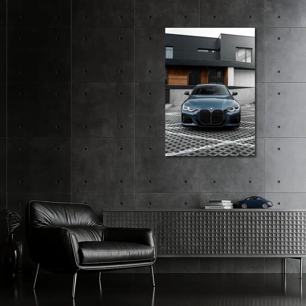 BMW 4 Series Front View Modern Architecture – Wall Art