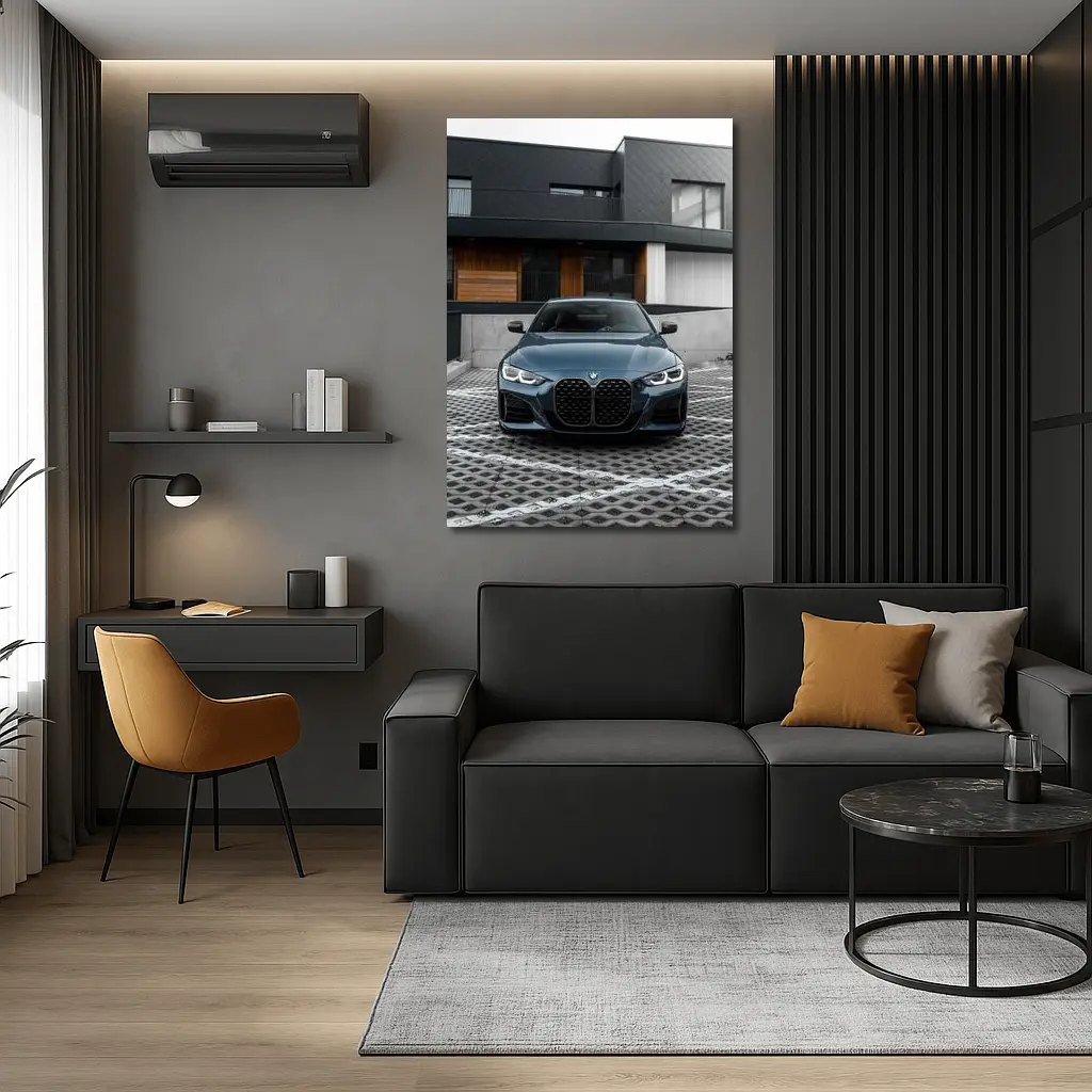 BMW 4 Series Front View Modern Architecture – Wall Art