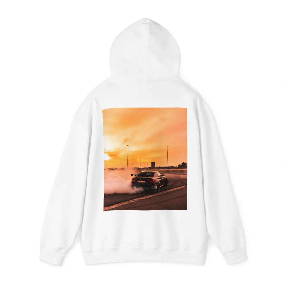 BMW M2 Drifting Burnout Sunset Track – Hoodies