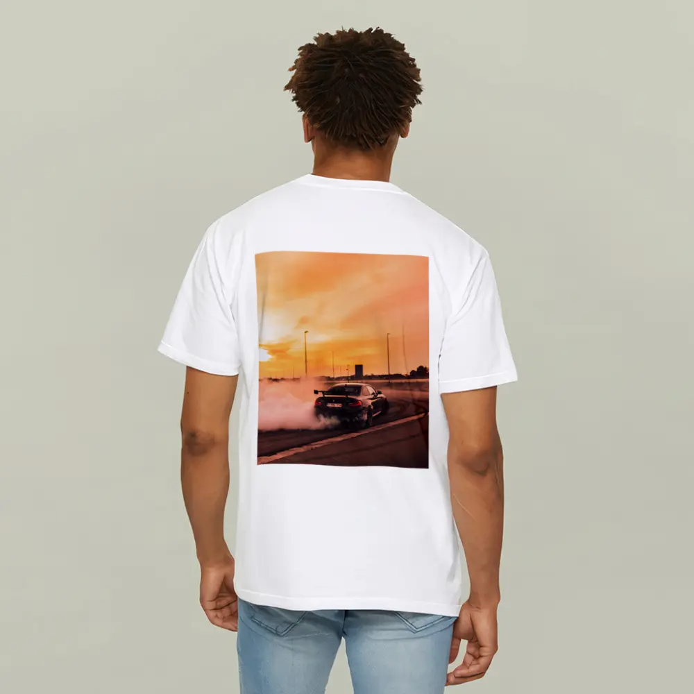 BMW M2 Drifting Burnout Sunset Track – T-Shirts