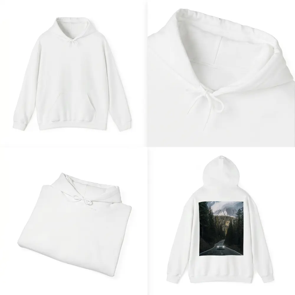 BMW Sedan Mountain Forest Road Drive – Hoodies