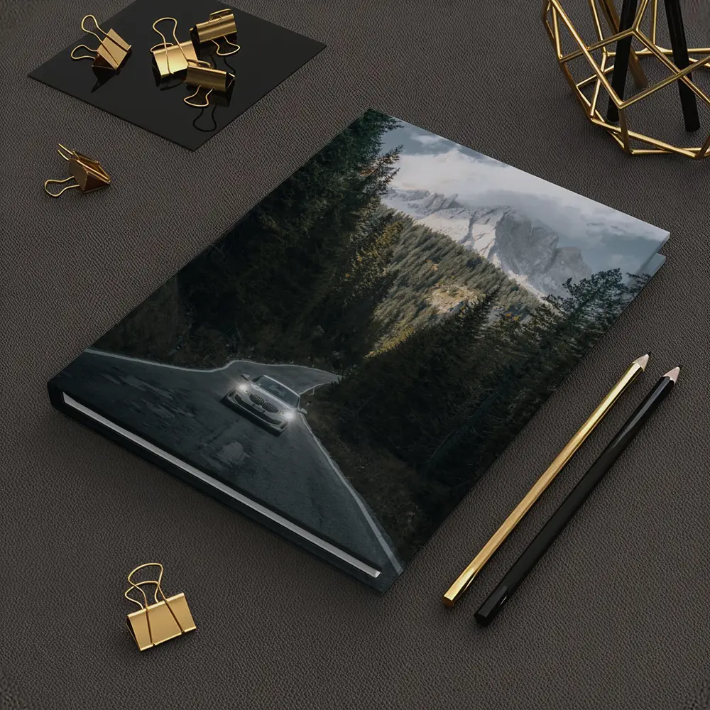 BMW Sedan Mountain Forest Road Drive – Notebooks