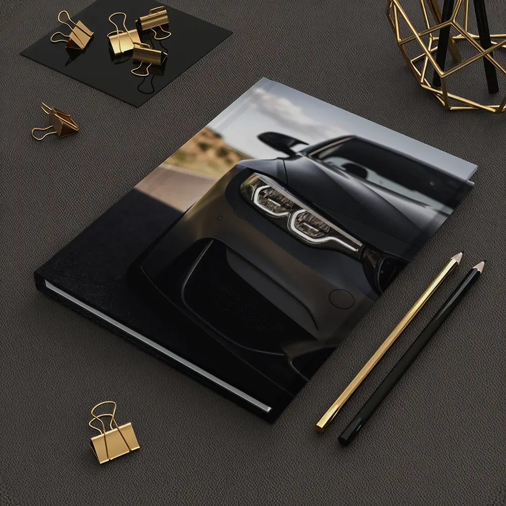BMW M4 Matte Gray Front Road – Notebooks