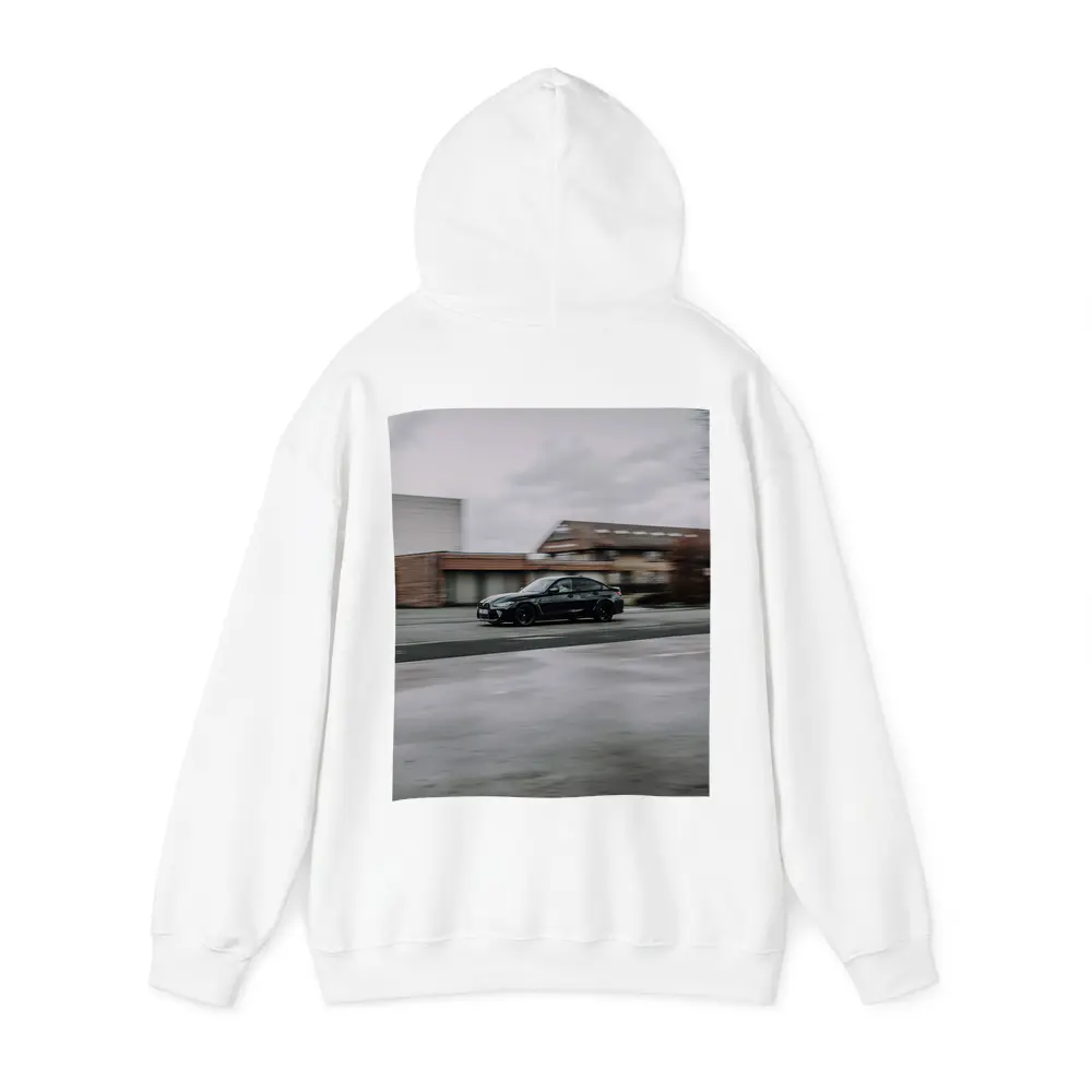BMW M3 Black Sedan Street Motion Shot – Hoodies