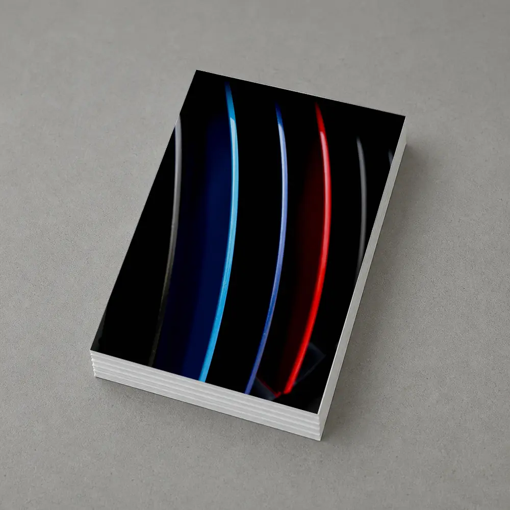 BMW M Tri Color Stripes Dark Background – Postcards