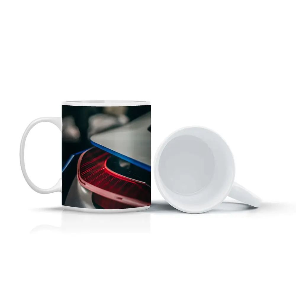 Porsche Taycan Red Tail Light Close Up – Mugs