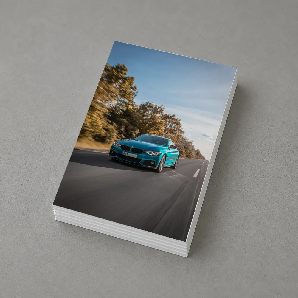 BMW 4 Series Teal Racing Open Road – Postcards