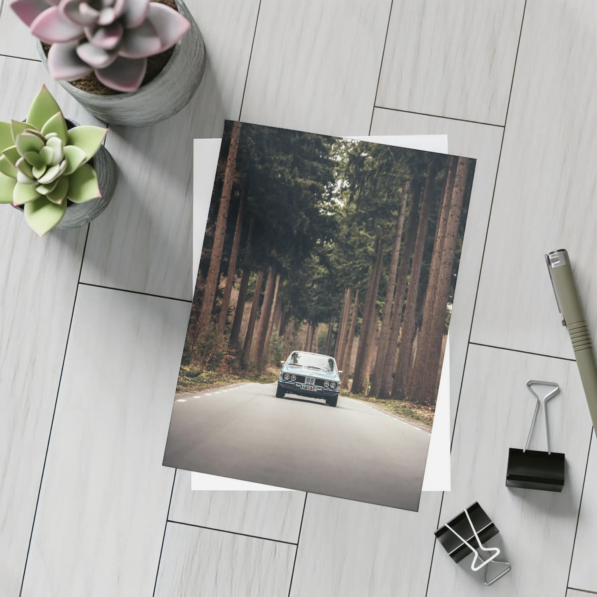 BMW Classic Coupe Forest Road Drive – Postcards