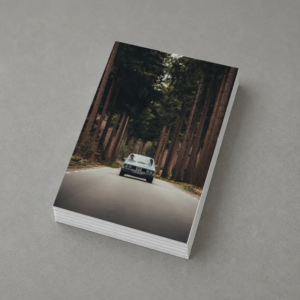 BMW Classic Coupe Forest Road Drive – Postcards