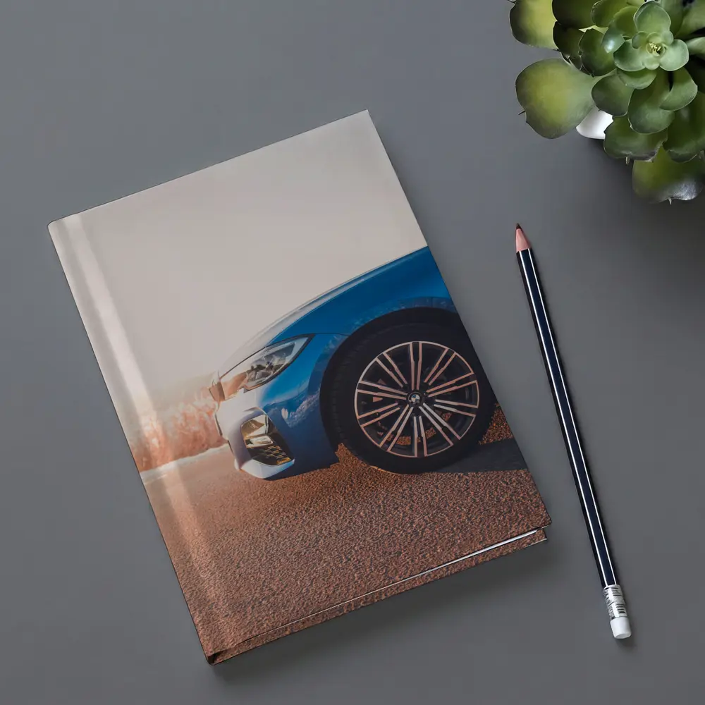BMW 3 Series Blue Car Sunny Road – Notebooks