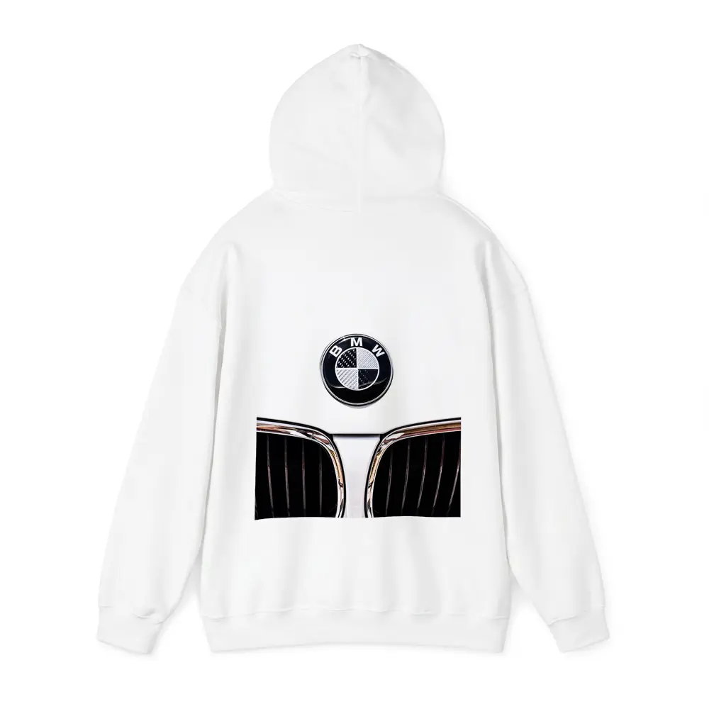 BMW Carbon Badge Chrome Kidney Grille White – Hoodies