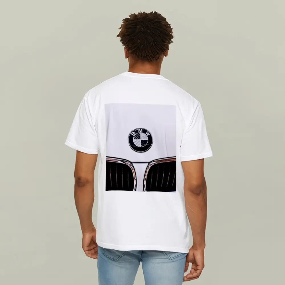 BMW Carbon Badge Chrome Kidney Grille White – T-Shirts