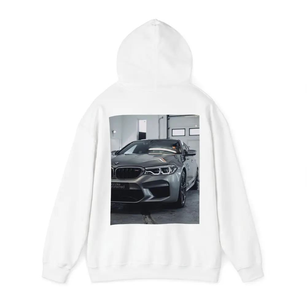 BMW M5 Gray Sedan Garage Close Up – Hoodies