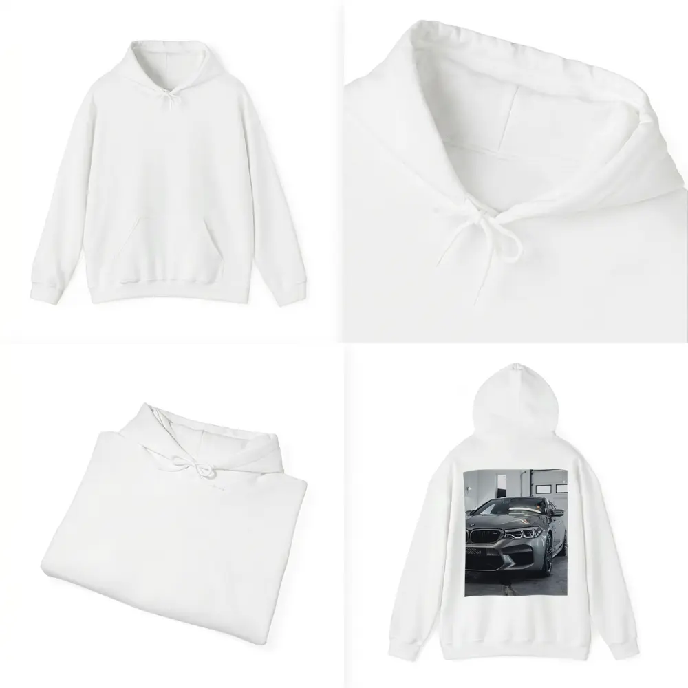 BMW M5 Gray Sedan Garage Close Up – Hoodies