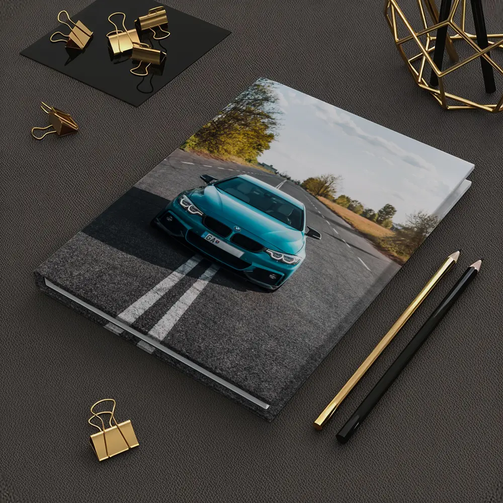 BMW 4 Series Teal Open Road Front View – Notebooks