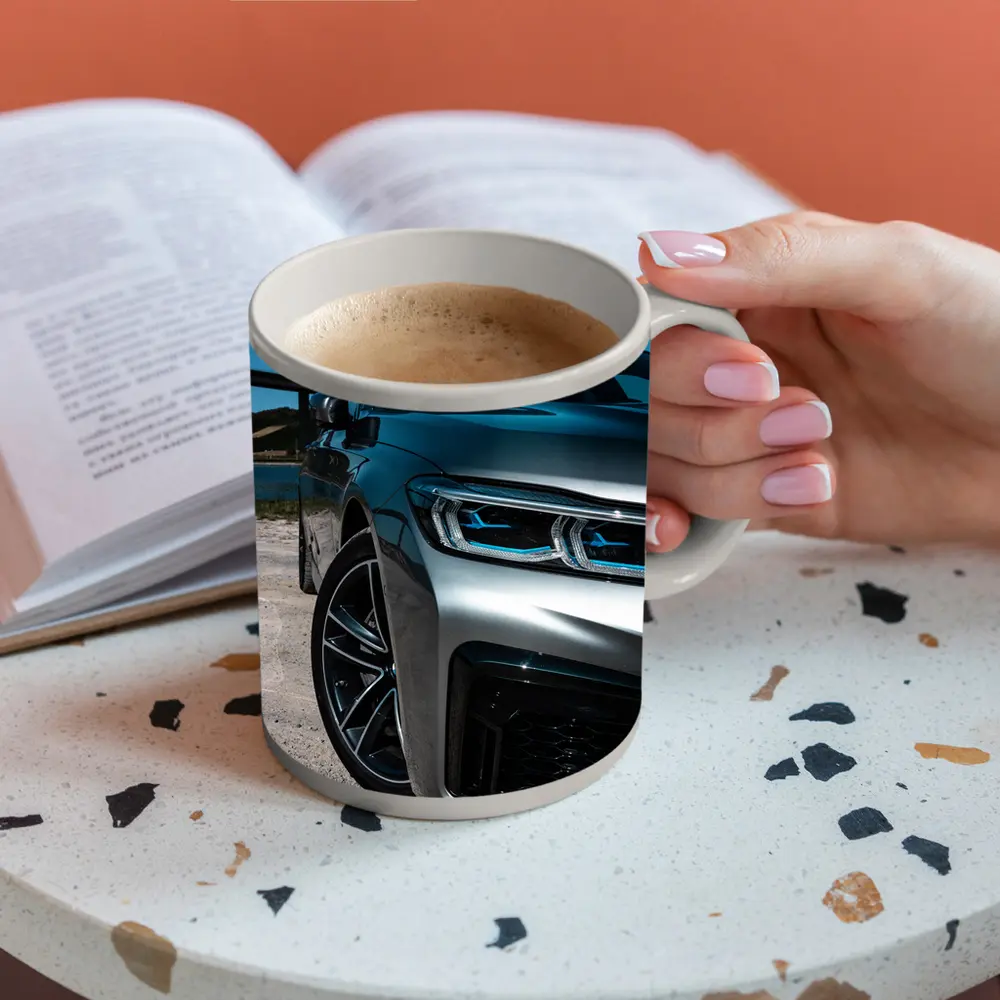 BMW Five Series Silver Front Sandy Shore – Mugs