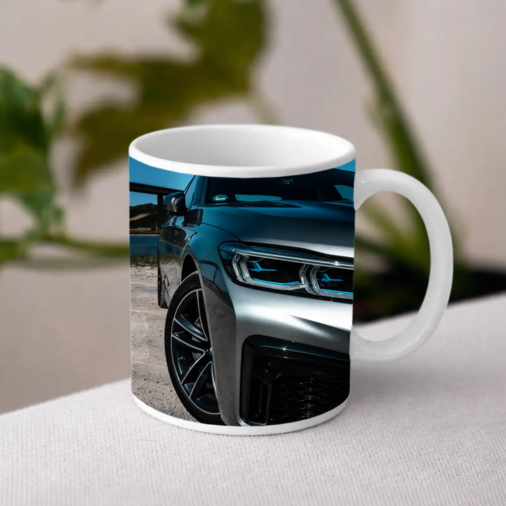 BMW Five Series Silver Front Sandy Shore – Mugs